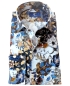 Preview: R2 Amsterdam Langarmhemd blau multicolor Floralprint extralanger Arm 72 cm