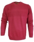 Preview: Impulso Rundhals Strickpullover in rot Struktur