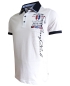 Preview: Impulso Polo Shirt Vintage Yachting Club in weiss blau rot