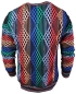 Preview: Montechiaro Italy edler R-Neck Pullover Intarsienmuster schwarz bunt