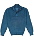 Preview: Baileys Troyer Stehkragenpullover in indigo Perlfangstrick