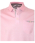 Preview: Montechiaro Poloshirt merceresiert in rosa melange mit Brusttasche