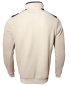 Preview: Impulso Italy Sweatershirt Troyer sand beige Rippstruktur