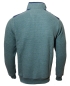 Preview: Impulso Italy Sweatershirt Troyer dunkelgrün Rippstruktur