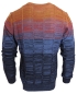 Preview: Montechiaro Italy R-Neck Pullover Farbverlauf in multicolor