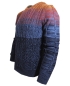 Preview: Montechiaro Italy R-Neck Pullover Farbverlauf in multicolor