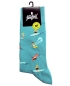 Preview: von Jungfeld 1 Paar Socken Beach Life Nazare in türkis Motiv Surfer