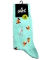 Preview: von Jungfeld 1 Paar Socken Malibu Beach in mint Motiv Strand