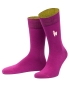 Preview: von Jungfeld 1 Paar Socken Burgund in magenta Motiv Alpaka