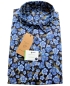 Preview: eterna Kurzarmhemd dunkelblau Floralprint multicolor UPCYCLING SHIRT