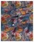 Preview: Casa Moda Casual Fit Langarmhemd Twill blau Motiv Herbstlaub multicolor