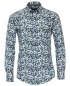 Preview: Casa Moda Casual Fit Langarmhemd weiss blau grün gelb Print Floral