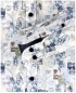 Preview: Casa Moda Langarmhemd weiss blau oliv Fancy Print Leinenstruktur