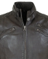 Preview: bruno banani Lederjacke Modell Clapton darkbrown