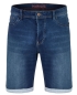 Preview: Hattric EST. 1972 Jeans Bermuda darkblue Denim mit Saumumschlag