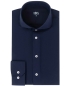 Preview: IOS Langarm Shirt Slim Fit Jersey superstretch ozeanblau Haikragen