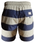 Preview: Baileys Swim Short Beach Blockstreifen blau oliv