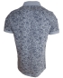 Preview: Baileys Polo Shirt in grau mit Floralprint in schwarz