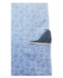 Preview: Giordano Langarmhemd Modern Fit blau Floralmuster Ton-in-Ton