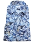 Preview: Giordano Langarmhemd Modern Fit blau mit floralem Print