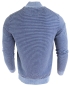 Preview: Baileys Pullover Troyer Stehkragen dunkelblau blau Feinstreifen