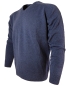 Preview: Baileys Scottish Lambswoll V-Neck Pullover blau melange