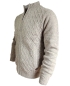 Preview: Baileys Tweet Cardigan Rautenmuster in camel melange