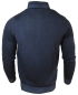 Preview: Baileys Vintage Feinstrick Pullover merceresiert mit Stehkragen in dunkelblau