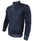 Preview: Baileys Vintage Feinstrick Pullover merceresiert mit Stehkragen in dunkelblau