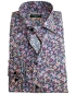 Preview: eterna Slim Fit Langarmhemd lila dunt Floralprint