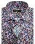 Preview: eterna Slim Fit Langarmhemd lila dunt Floralprint