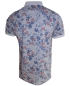 Preview: Baileys Vintage Polo Shirt in grau gepunktet mit Floralmuster