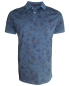 Preview: Baileys Vintage Polo Shirt in petrolblau gepunktet mit Floralmuster