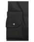 Preview: eterna Slim Fit Stretch Langarmhemd in schwarz mit Druckknopfverschluss