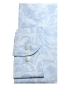 Preview: eterna Slim Fit Langarmhemd in hellblau weiss Floraldesign