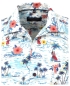 Preview: Casa Moda Casual Fit Kurzarmhemd weiss multicolor Hawaii Motive