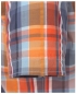 Preview: Casa Moda Casual Fit Kurzarmhemd orange blau rot weiss Karo