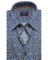 Preview: Casa Moda Freizeithemd Comfort Fit Kurzarm dunkelblau mit farbigem Druck