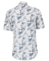 Preview: Casa Moda Casual Fit Kurzarmhemd weiss Naturprint in blau