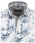 Preview: Casa Moda Casual Fit Kurzarmhemd weiss Naturprint in blau