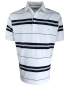 Preview: Baileys Polo Shirt STRIPES beere blau weiss mit Sticklabel