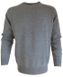 Preview: Baileys Rundhals Pullover Scottish Lambswool in grau melange