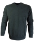 Preview: Baileys leichter V-Neck Pullover in dunkelgrün Feinstrick