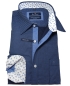 Preview: Ben Green Langarmhemd Modern Fit blau Minimuster mit Patches