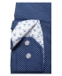 Preview: Ben Green Langarmhemd Modern Fit blau Minimuster mit Patches