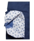 Preview: Ben Green Langarmhemd Modern Fit blau Minimuster mit Patches