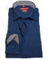 Preview: Ben Green Redline Regular Fit Langarmhemd blau dunkelblau Struktur