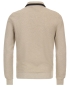Preview: Casamoda Sweater Troyer beige melange dunkelblau Struktur