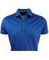 Preview: Codice merceresiertes Polo Shirt in kobaltblau mit floralem Besatz