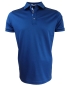 Preview: Codice merceresiertes Polo Shirt in kobaltblau mit floralem Besatz